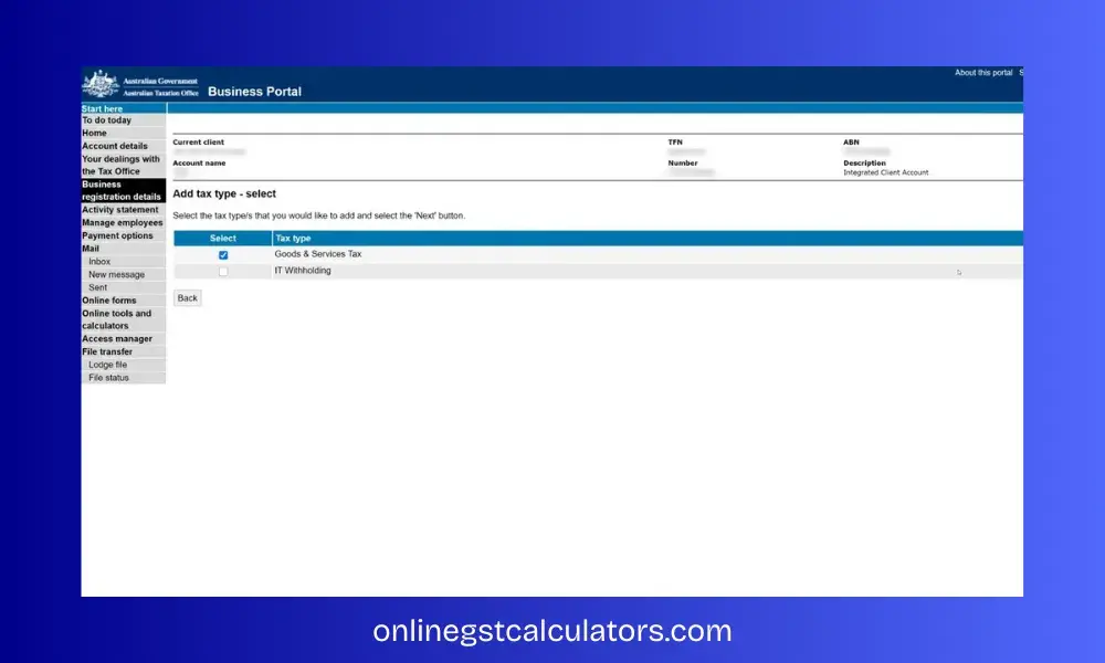 GST REGISTRATION AUSTRALIA STEP EIGHT