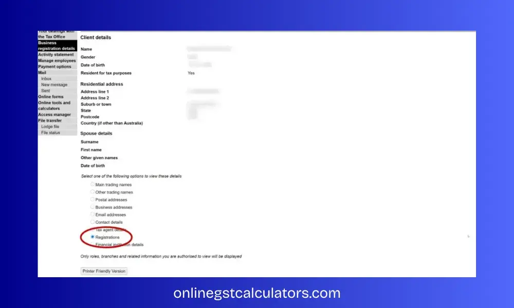 GST REGISTRATION AUSTRALIA STEP FOUR